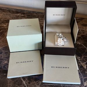 Burberry Heart Locket Watch Pearl Bracelet